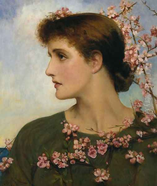 Phyllis Oil Painting by Louise Jopling