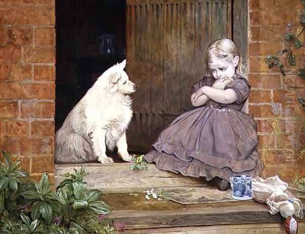 Tea Time Oil Painting by Edward Killingworth Johnson