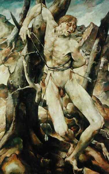 Saint Sebastian Oil Painting by Willy Jackel