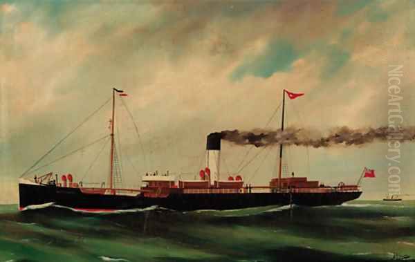 The steamer Nottingham Oil Painting by Joseph Jansen