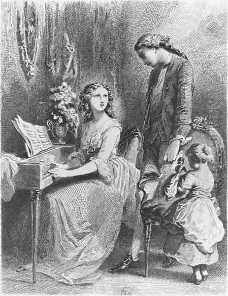 Illustration from The Sorrows of Werther Oil Painting by Tony Johannot