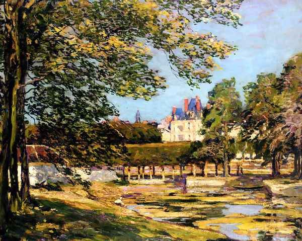 The Palace At Fontainbleau Oil Painting by Alexander Jamieson