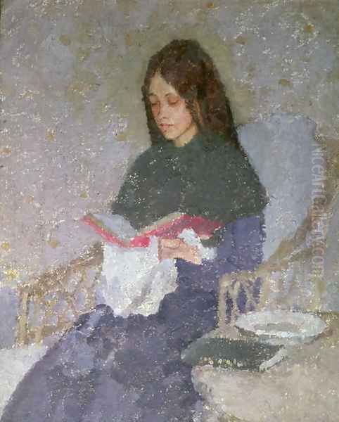 The Precious Book Oil Painting by Gwen John