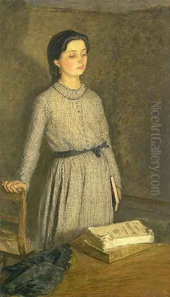 The Student Oil Painting by Gwen John