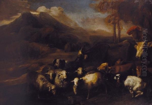 Viaggio Pastorale 
Ductus Oil Painting by Giovanni Benedetto Castiglione