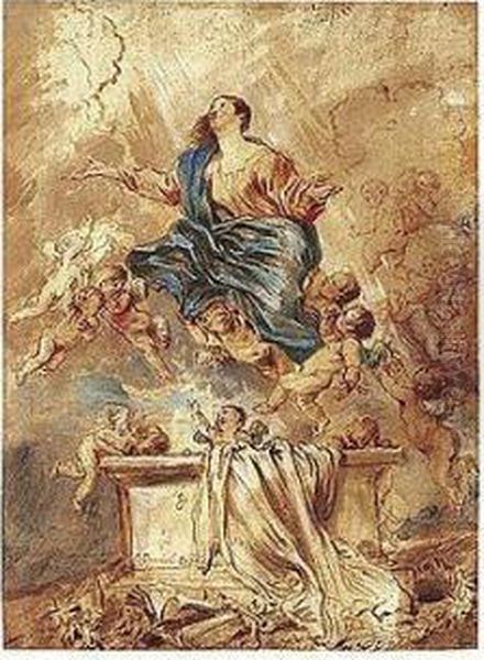 The Assumption Oil Painting by Giovanni Benedetto Castiglione