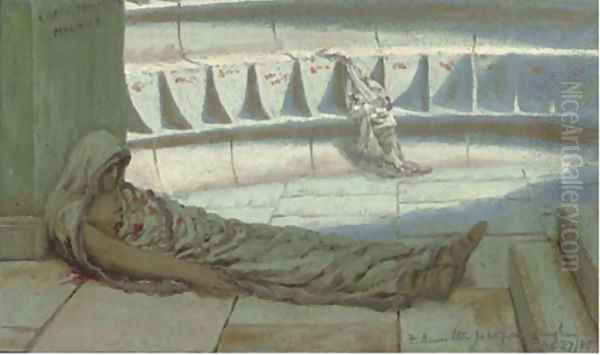 The death of Caesar Oil Painting by Frederick Hamilton Jackson