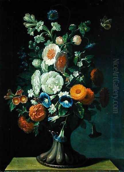 Still Life with Flowers 3 Oil Painting by Jens Juel