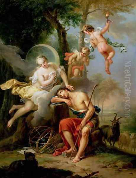 Diana and Endymion Oil Painting by Frans Christoph Janneck