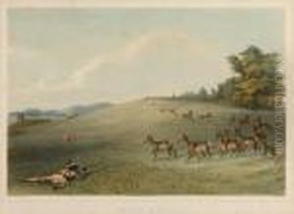 Antelope Shooting (pl. 20), From North American Indian Collection Oil Painting by George Catlin