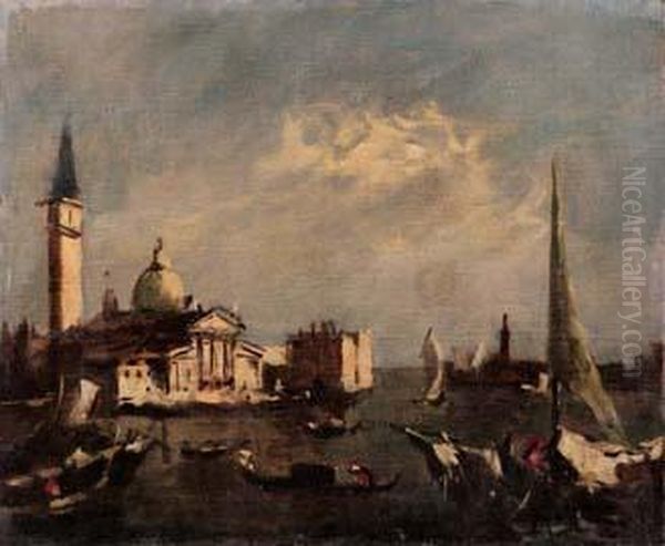 Venezia Oil Painting by Achille Cattaneo