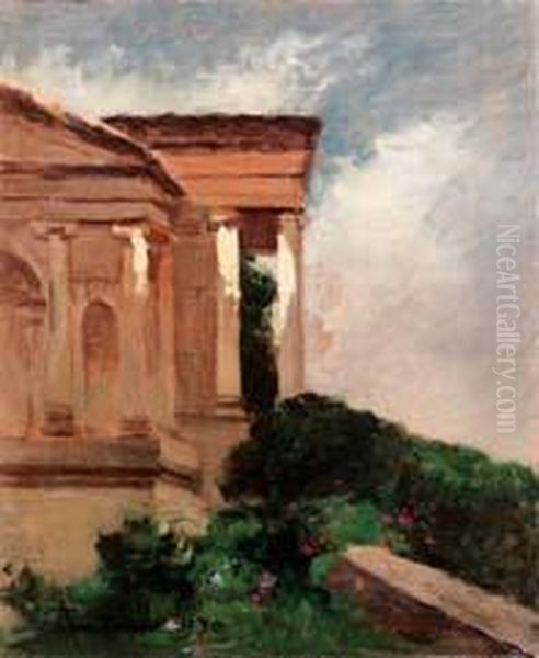 Casa Canonica Oil Painting by Achille Cattaneo