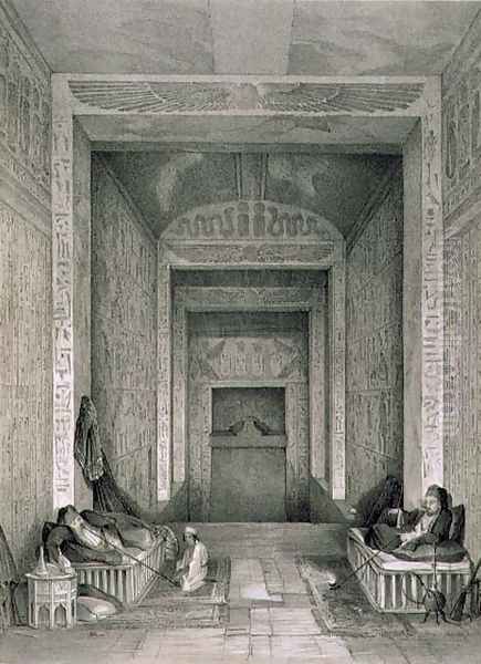 Entrance to a tomb in the Valley of the Kings Oil Painting by Owen Jones