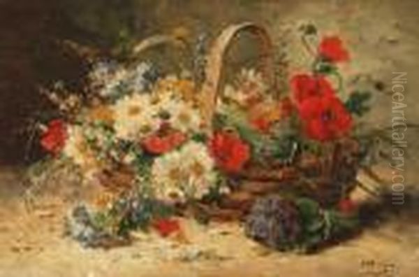 Stilleben Mit Feldblumen Oil Painting by Eugene Henri Cauchois