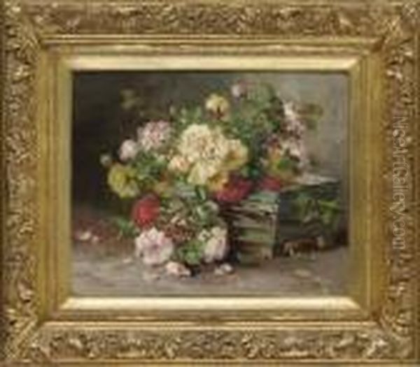 Nature Morte Oil Painting by Eugene Henri Cauchois