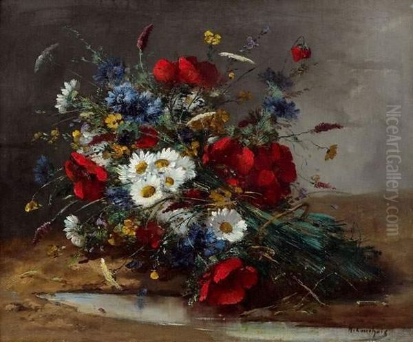 Jetee De Fleurs Oil Painting by Eugene Henri Cauchois