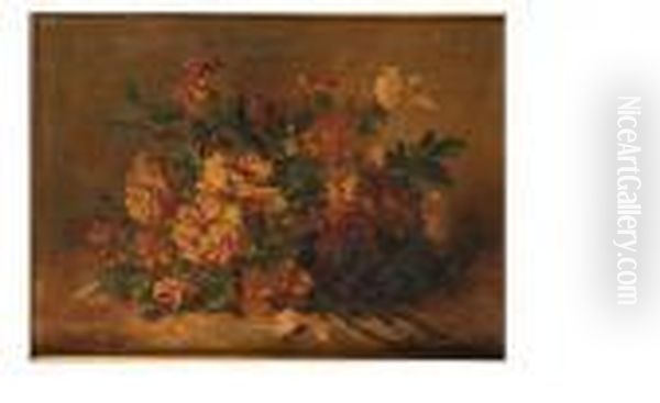 Bouquet Des Fleurs Oil Painting by Eugene Henri Cauchois