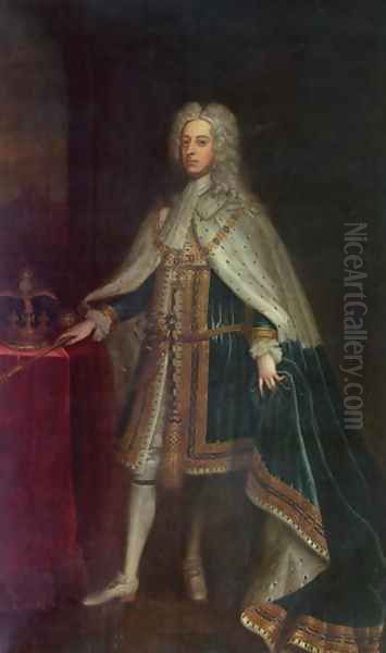 George II 1683-1760 Oil Painting by Charles Jervas