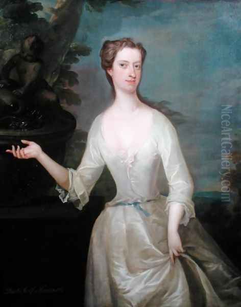 Portrait of Francis Godolphin Duchess of Newcastle Oil Painting by Charles Jervas