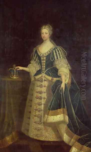 Queen Caroline 1683-1737 consort of King George II of England Oil Painting by Charles Jervas