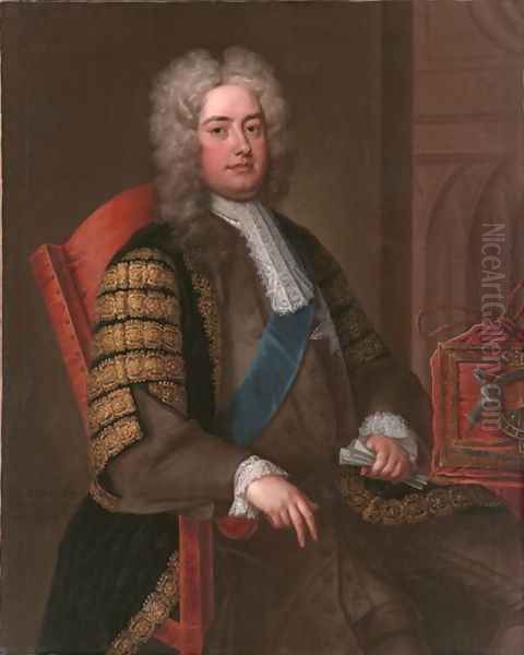 Portrait of Sir Robert Walpole KG Oil Painting by Charles Jervas