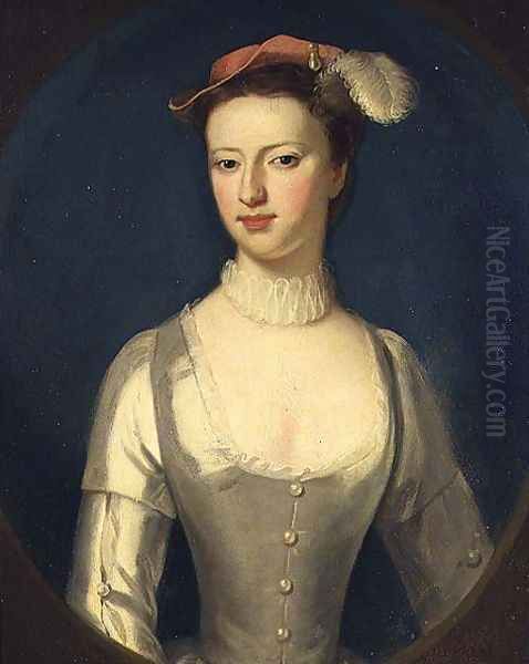 Portrait of Margaret Rolle later Countess of Orford Oil Painting by Charles Jervas