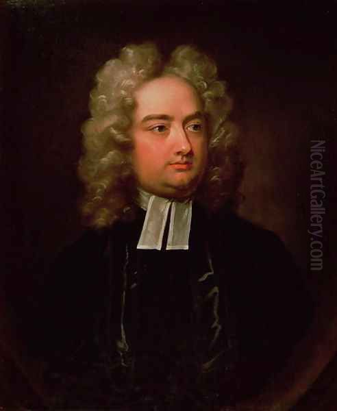 Study Portrait of Jonathan Swift 1667-1745 Oil Painting by Charles Jervas