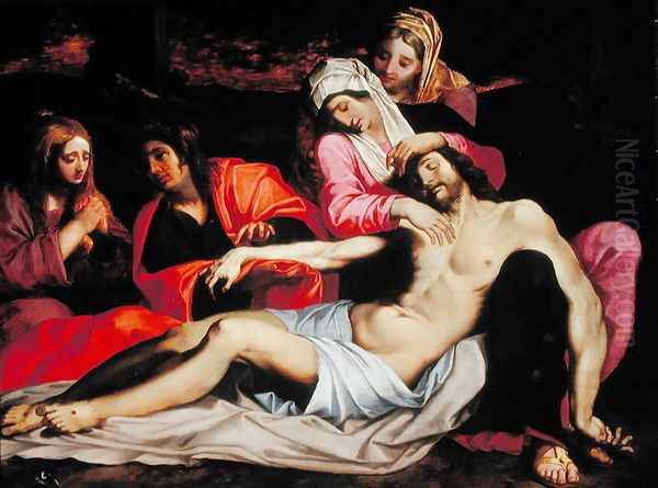 The Lamentation of Christ Oil Painting by Abraham Janssens van Nuyssen