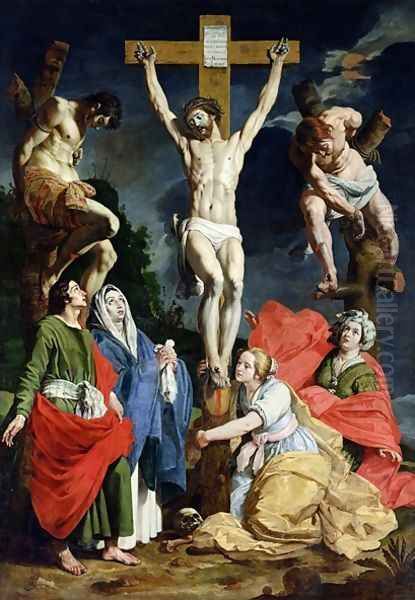 Calvary Oil Painting by Abraham Janssens van Nuyssen