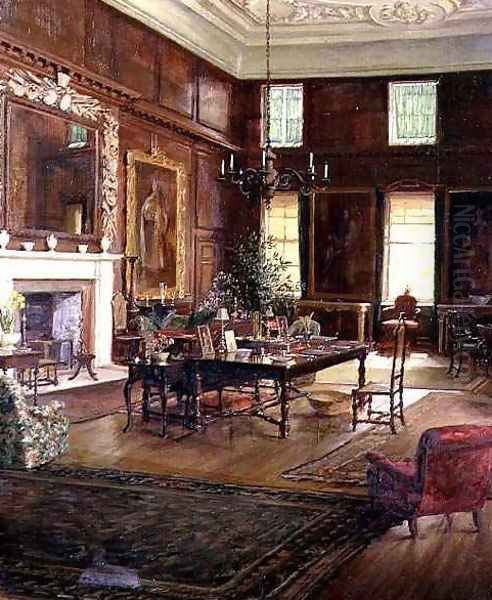 Interior of the State Room Governors House Royal Hospital Chelsea Oil Painting by George Percy Jacomb-Hood