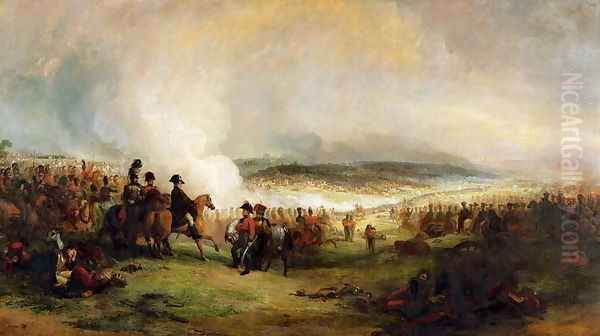 The Battle of Waterloo 2 Oil Painting by George Jones