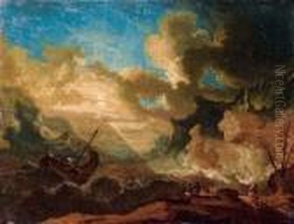 Tempesta Sulla Costa Oil Painting by Pieter the Younger Mulier