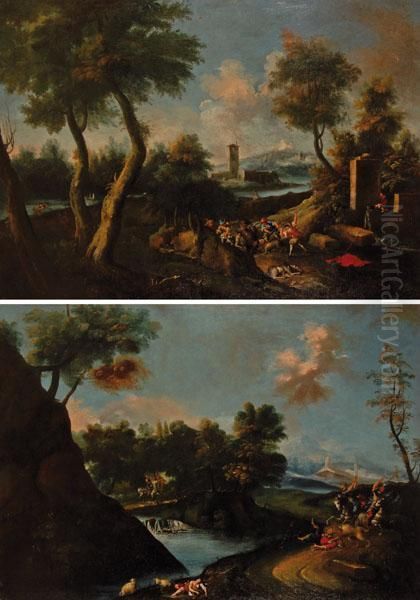 La Caccia Al Cinghiale 
La Caccia Al Leone Oil Painting by Pieter the Younger Mulier