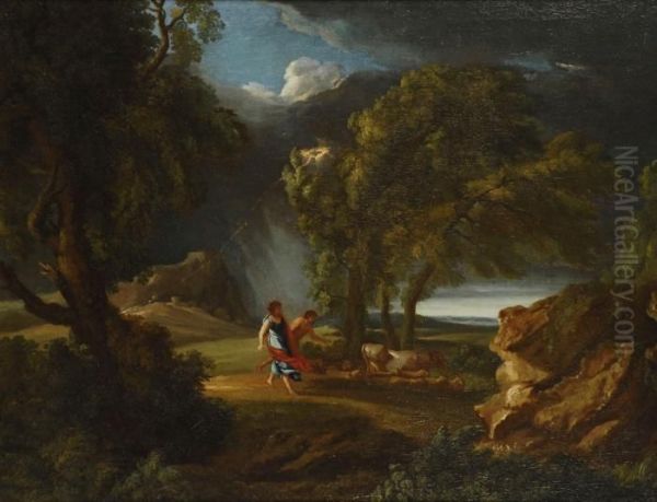 Paesaggio Di Tempesta Oil Painting by Pieter the Younger Mulier