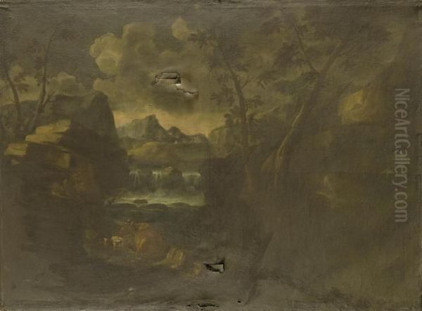 Paesaggio Fluviale Oil Painting by Pieter the Younger Mulier