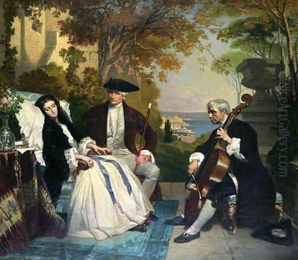 The Convalescent Oil Painting by Jean Jalabert