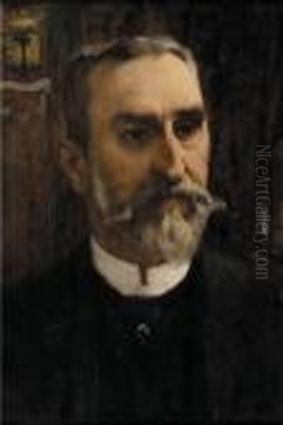 Ritratto Di Nobiluomo Oil Painting by Vittorio Cavalleri