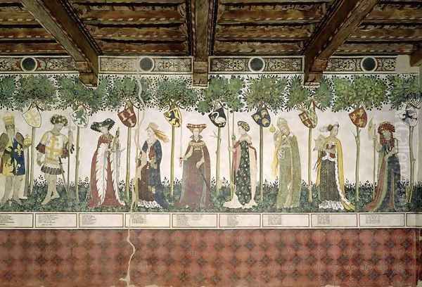 The Nine Worthies and the Nine Worthy Women 5 Oil Painting by Giacomo Jaquerio