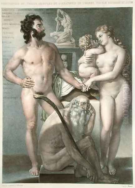 Frontispiece to Traite Complet de lAnatomie de lHomme Oil Painting by Nicolas Henri Jacob