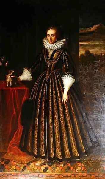 Lady Southampton Oil Painting by Cornelius Janssens Van Ceulen