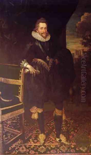 The Earl of Southampton Oil Painting by Cornelius Janssens Van Ceulen