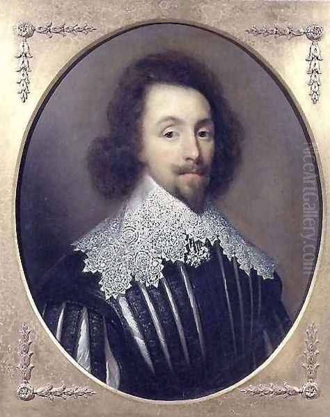 Portrait of King Charles I of Great Britain and Ireland 1600-49 Oil Painting by Cornelius Janssens Van Ceulen