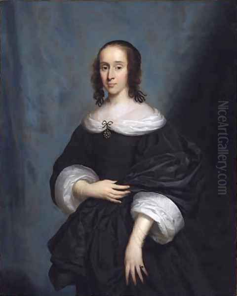 Portrait of a Lady Oil Painting by Cornelius Janssens Van Ceulen