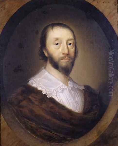 Portrait of Sir Dudley Digges Oil Painting by Cornelius Janssens Van Ceulen