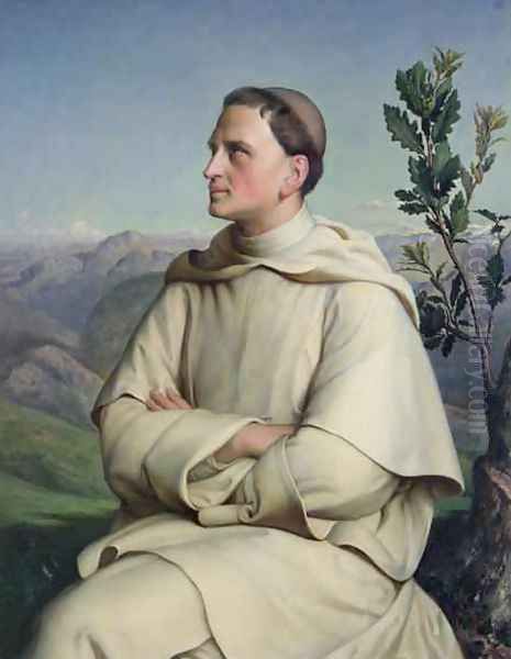 Henri Lacordaire 1802-61 at Sorreze Oil Painting by Louis Janmot