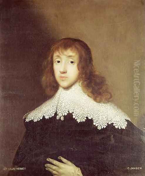 Portrait of Sir Ralph Verney 1613-96 Oil Painting by Cornelius Jansen