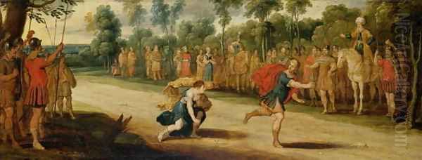 The Race of Atalanta and Hippomenes Oil Painting by Hans III Jordaens