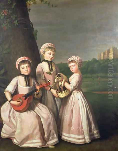 The Ladies Waldegrave 2 Oil Painting by George James