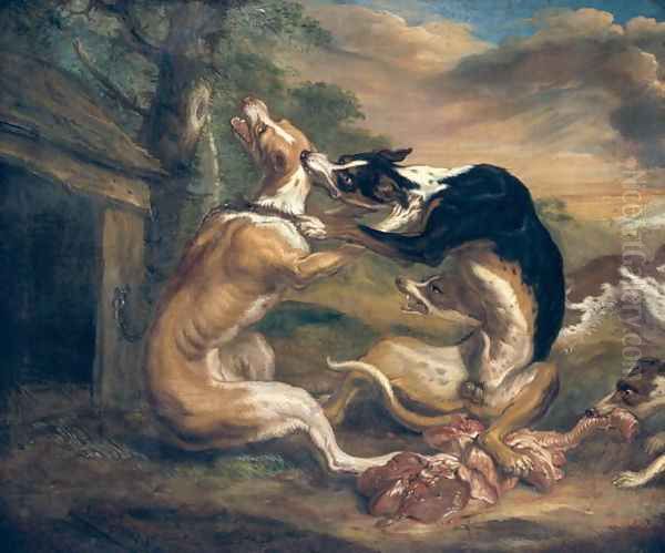 The Dog Fight Oil Painting by Juriaen Jacobsz