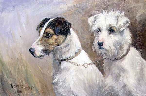 Best Friends Oil Painting by Florence Jay